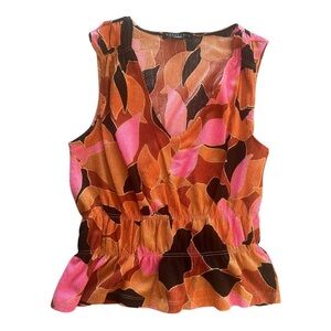 Sanctuary Solar Power Print Sleeveless Top. Sz:  S